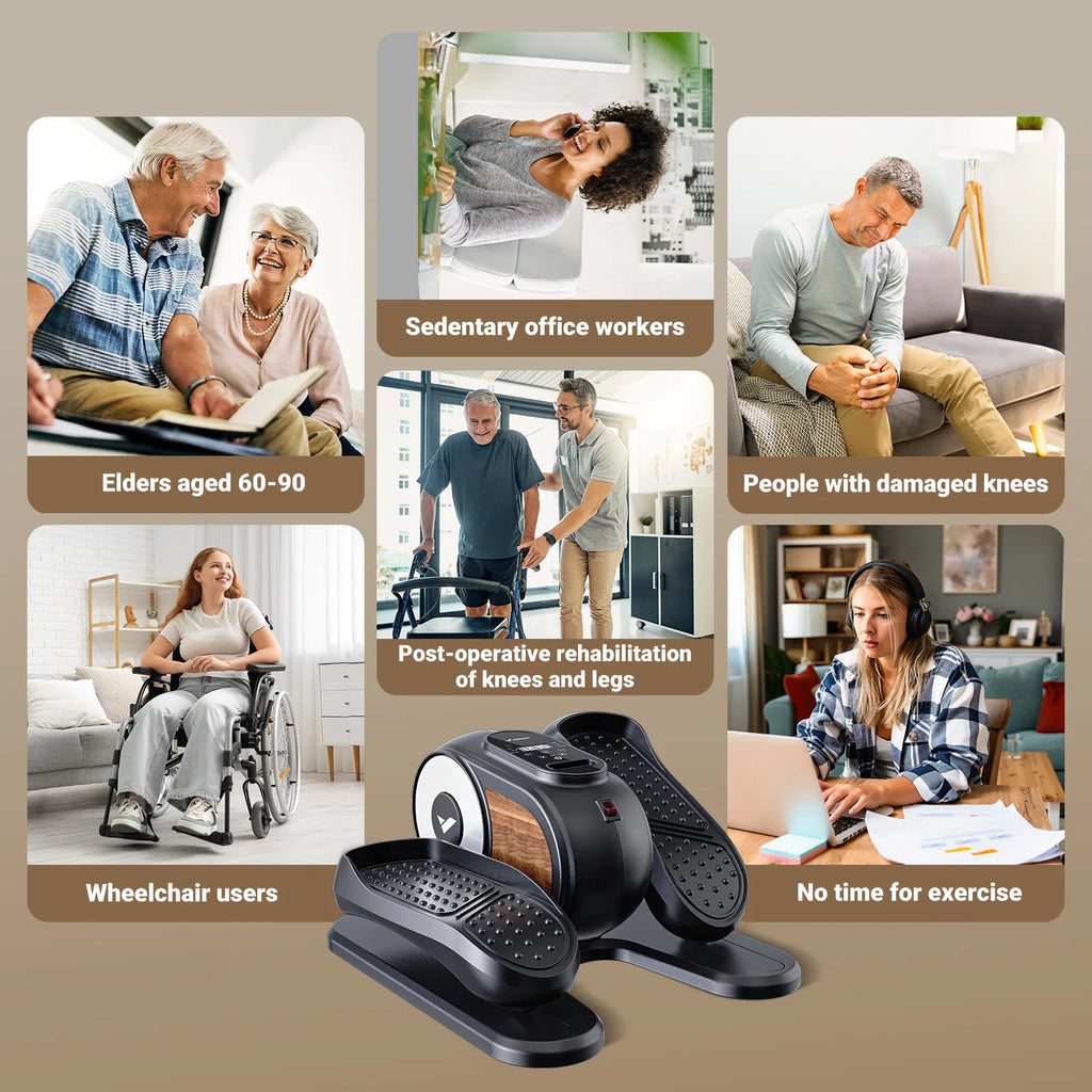MERACH Under Desk Elliptical Leg Exerciser Electric for Seniors
