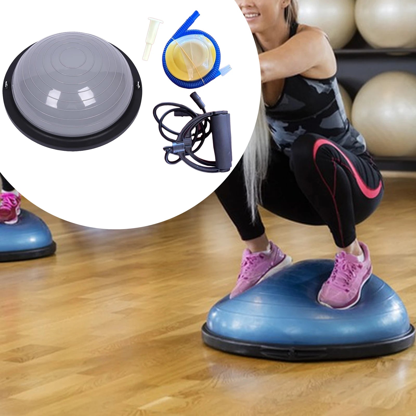 Half Balance Yoga Ball Balance Trainer for Balance Training