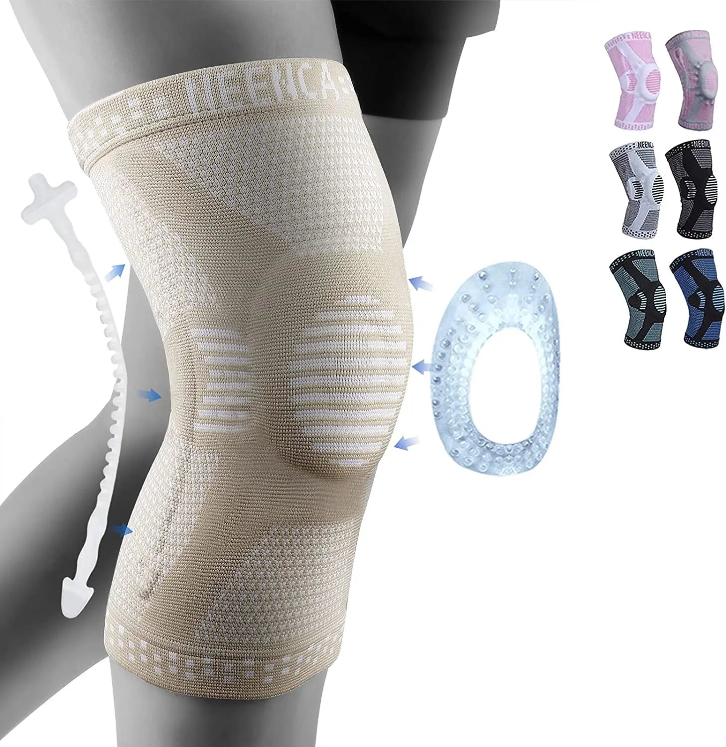 NEENCA Copper Knee Brace Knee Support with Patella Gel Pad