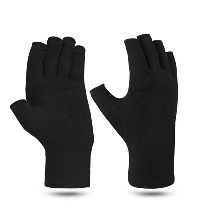 Relieve Hand Discomfort with 1-pair Fingerless Compression Gloves