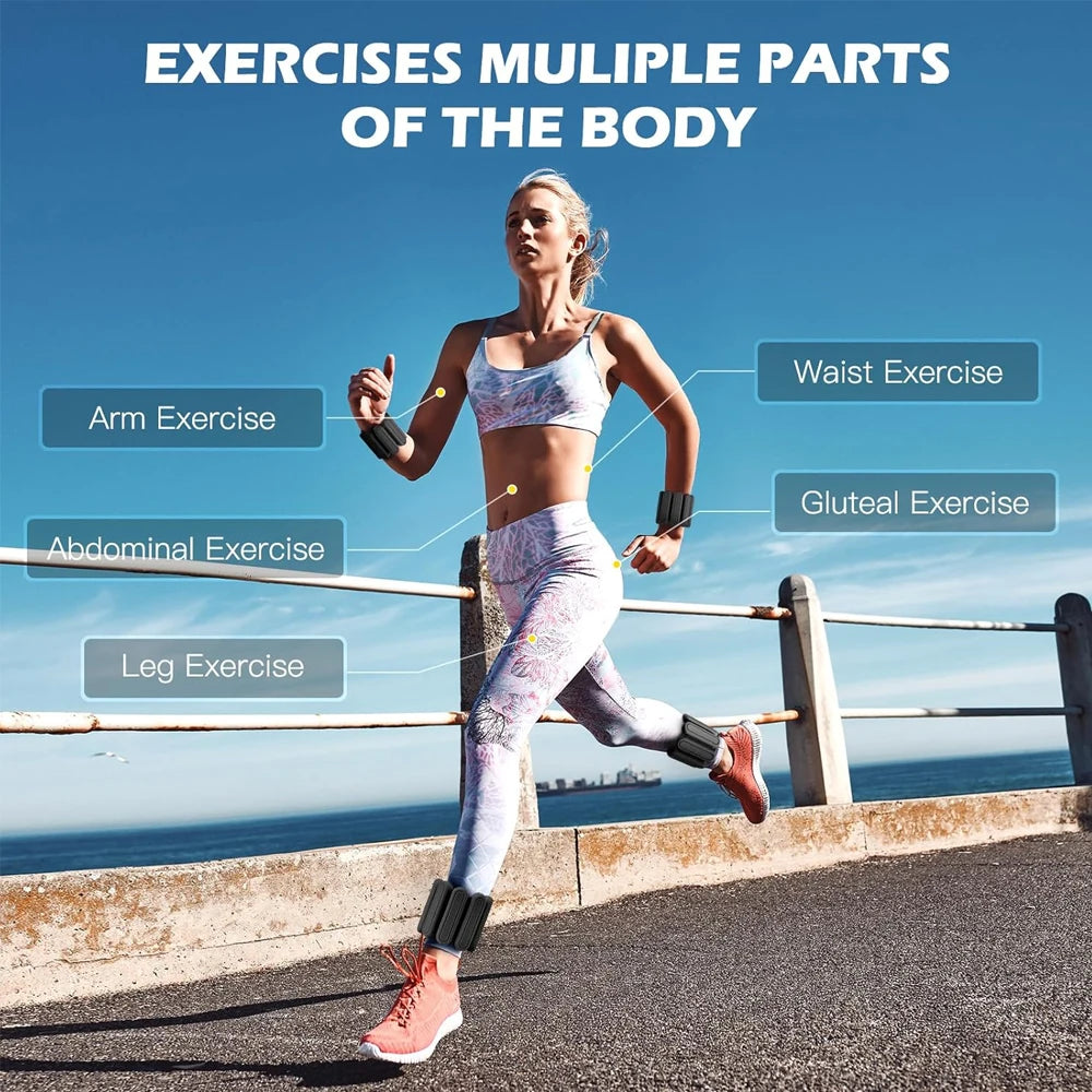 1Pair Wrist & Ankle Weights for Men Women