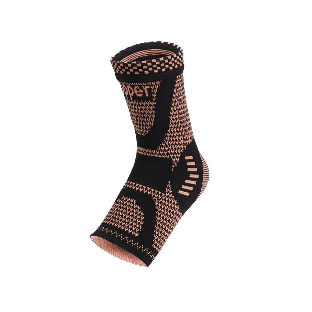 1PC Compression Support Copper Ankle Brace