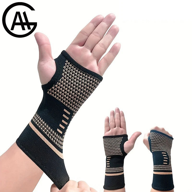 Copper Fiber Wrist Brace  Elastic Wristband