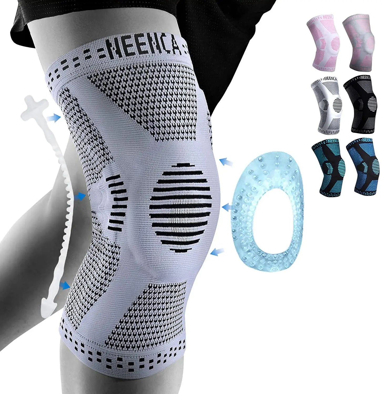 NEENCA Copper Knee Brace Knee Support with Patella Gel Pad