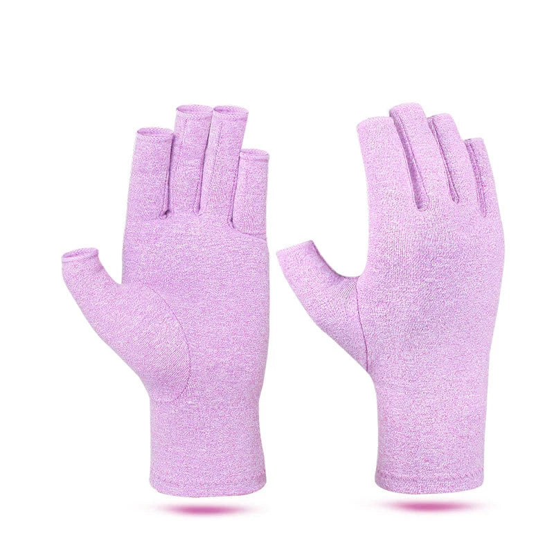 Relieve Hand Discomfort with 1-pair Fingerless Compression Gloves