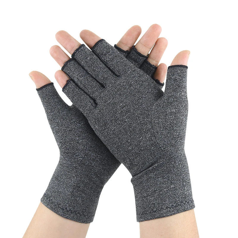 Relieve Hand Discomfort with 1-pair Fingerless Compression Gloves