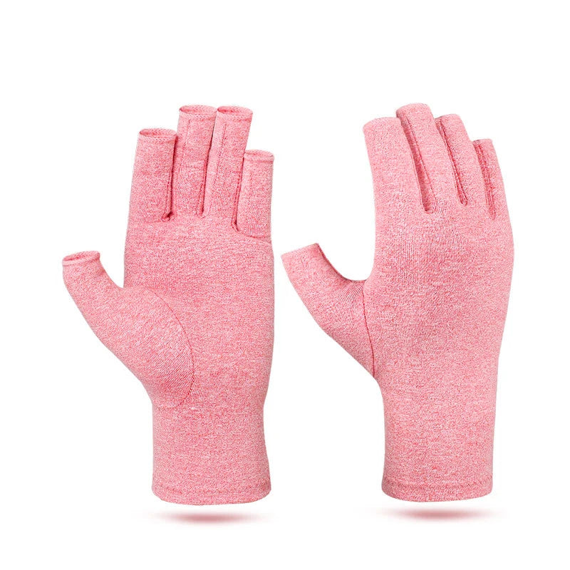 Relieve Hand Discomfort with 1-pair Fingerless Compression Gloves