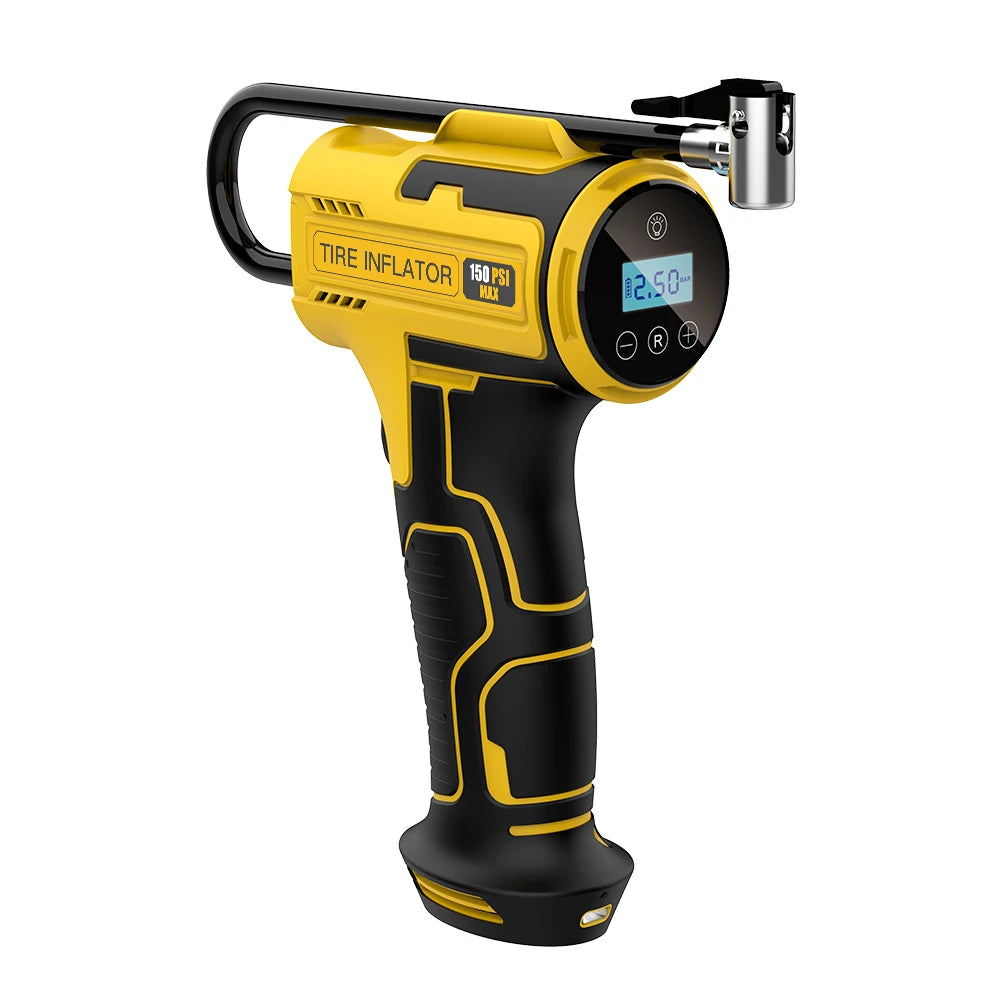 Cordless bike Tire Inflator Portable Electric Air Compressor 150PSI