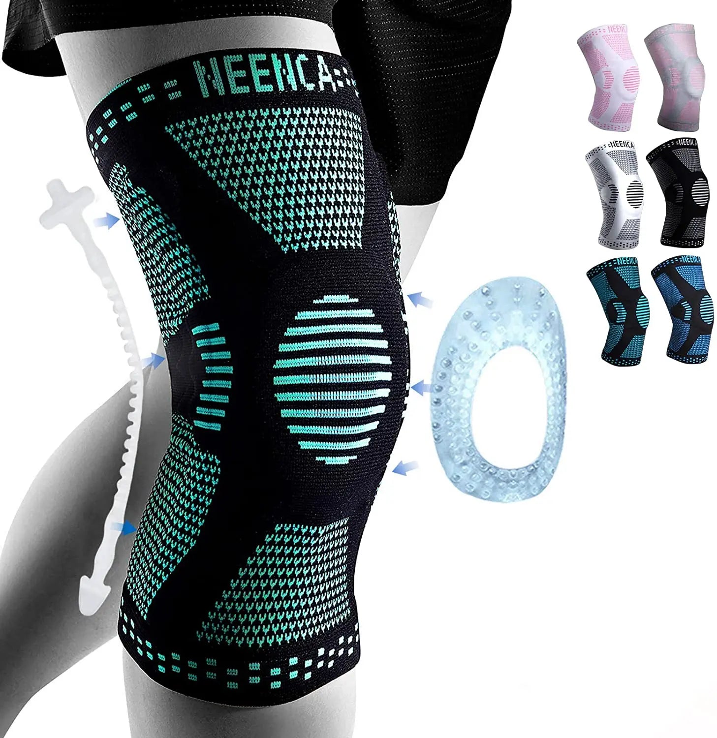 NEENCA Copper Knee Brace Knee Support with Patella Gel Pad